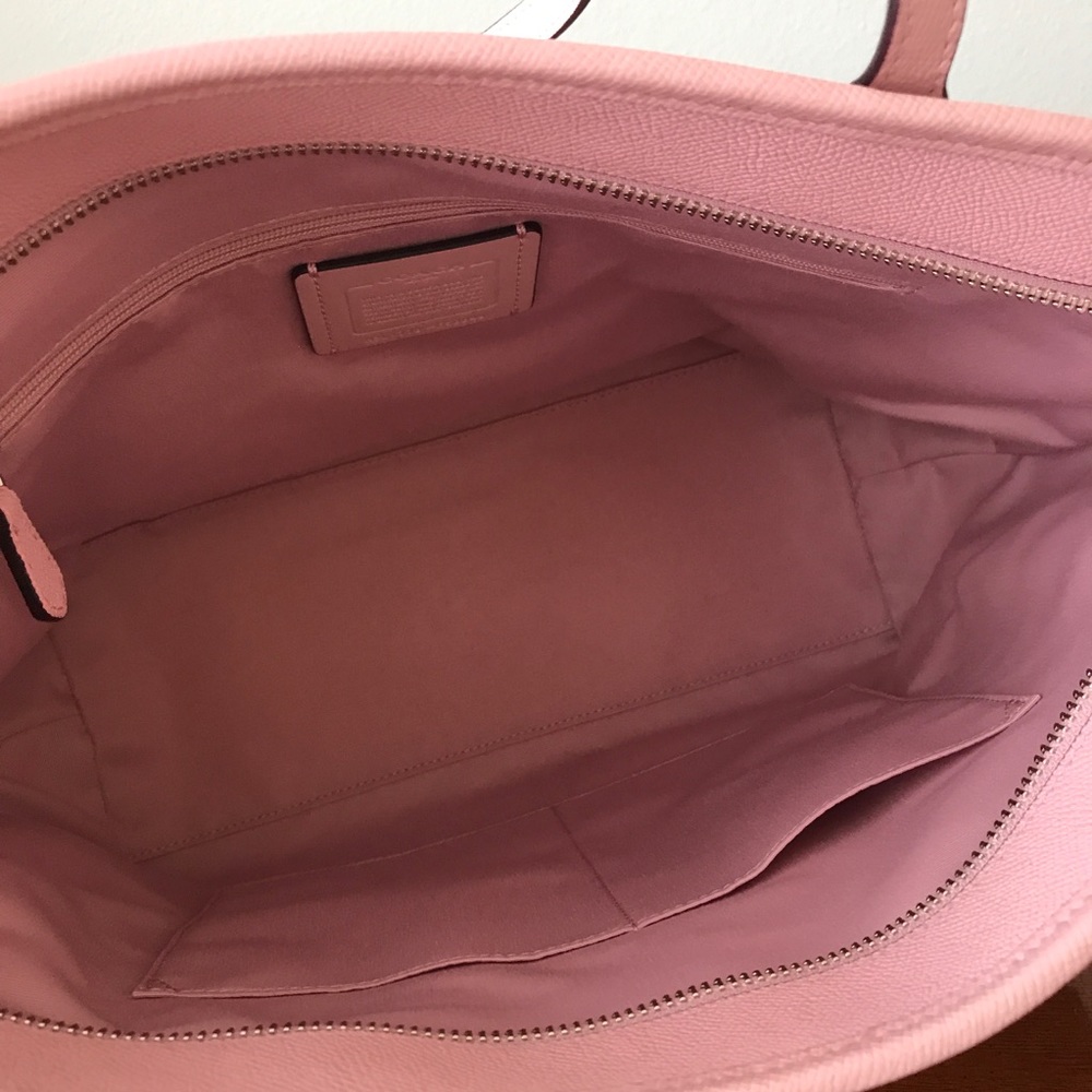 Coach Crossgrain Leather Zip Top City Tote Bag i - Picture 4 of 5